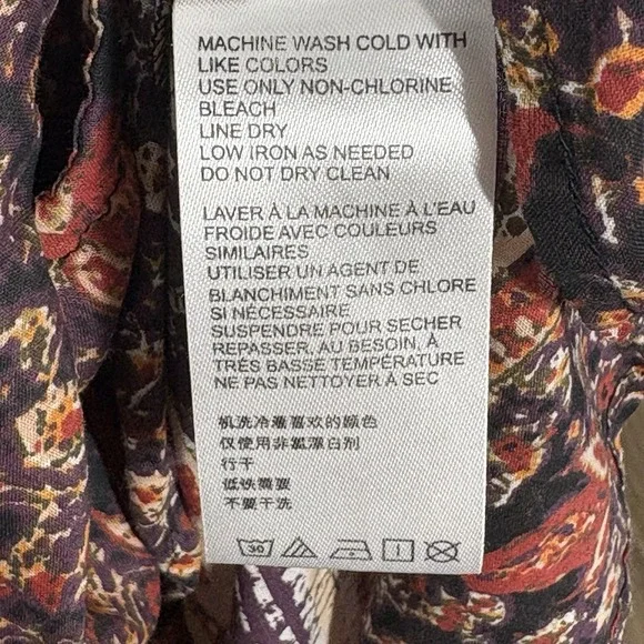 Free People Women Tangier Babydoll Floral Maxi Dress Size M Boho Festival Hippie - Picture 6 of 7